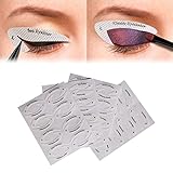 Clyhon Eyeliner Schablone Lidschatten Schablone, Eyeliner Schablone Sticker & Lidschatten Schablonen Sticker Kit, Augen Make up Schablone, Cat Eyes Make up Tool Eyes Winged Eyeliner Tape 64PCS