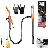 Benzinpumpe für Kanister,Batteriebetriebene Kraftstoffpumpe, Elektrische Transferpumpe,Flüssigkeitstransferpumpe,Umfüllpumpe, Tragbare Elektrische Ölpumpe (Für Öltanks mit Öffnungsdurchmesser  29 mm)