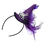 KOMBIUDA 1Stk Spinnenhexe Kinderstirnband halloween haarschmuck kinder haarreif halloween Haarband für Kinder Mini-Haarbänder Halloween-Haarreifen Party-Kopfschmuck Stirnband aus Kunststoff