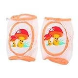 BCOATH 1 Satz Knieschützer Kleinkind Knie Krabbelsocken Krabbeldecken Für Babys Kniepolster Krabbelkniestrümpfe Für Babys Babybein Knieschoner Für Babys Rutschfester Beinschutz Weiß Nylon