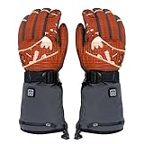 Minthouz Beheizte Handschuhe, 5V 5000mAh Akku Beheizbare Handschuhe für Herren Damen, Wärmehandschuhe Heheizbar mit Touchscreen & Wetterfest Design, Heated Gloves für Outdoor-Aktivitäten - L