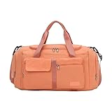 Faltbare Reisetasche für Damen, Gepäck-Rucksack, Fitnesstasche, Wochenendtraining, Übernachtung, Training mit Schuhfach, Fitness, Fitnessstudio, Reisekoffer, Weekender mit Schuhfach, C, Mass Beauty