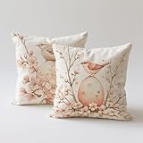 Kissenbezug 80x80 Braun Outdoor Kissen Wetterfest, Kissenhüllen Tier Sofakissen Beidseitiger Druck Zierkissen,Quadrat Samt Pillowcase für Sofa Bett Schlafzimmer Balkon Deko Sommer Outdoor Garten K-148