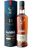 Glenfiddich 18 Jahre Single Malt Scotch Whisky mit Geschenkverpackung, 70cl - in Ex-Bourbon- & Oloroso Sherry-Fässern gereift für hochwertigen Genuss