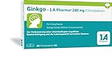 Ginkgo - 1 A Pharma 240 mg Filmtabletten mit einem Extrakt aus Ginkgo-Blättern (60 Stck.): Zur Verbesserung der geistigen Leistungsfähigkeit im Alter