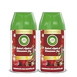 Air Wick Freshmatic Max Raumspray – Nachfüller für den Air Wick Freshmatic Max – Duft:Baked Apple & Cinnamon Joy – 2 x 250 ml Nachfüller