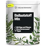 natural elements Ballaststoff Mix – 600g – 9 natürliche Quellen – mit Inulin und Akazienfaser – vegan, ohne Zuckerzusatz (enthält von Natur aus Zucker) – in Deutschland produziert & laborgeprüft