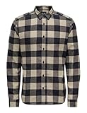 ONLY & SONS Herren Freizeithemd ONSGUDMUND Checked Shirt Grösse XS S M L XL XXL, Größe:XL, Farbe:Dark Navy 22007112