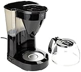 Melitta Easy Filter Kaffeebereiter mit Glaskanne, Fassungsvermögen 10 Tassen (125 ml), Schwarz