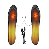 Beheizte Einlegesohlen – Atmungsaktive Elektropolster, USB-betriebenes Thermokissen, zuschneidbarer Schuheinsatz für kaltes Wetter | Skifahren unterwegs Motorradfahren Angeln auf Senti