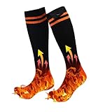 Elektrische Socken – Waschbare Winterheizung, schnelle Erwärmung, warme Socken, für kaltes Wetter, Angeln, Skifahren, Rucksackreisen, Camping, Sport, Radfahren, Spaziergänge
