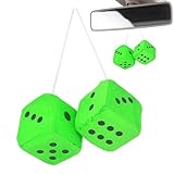 Fuzzy-Würfel für – Plüsch-Rückspiegelwürfel, dekorativer Anhänger, weiches Fuzzy-Ornament, Auto-Innenraum-Zubehör, Limousinen-LKW-SUV-Dekoration | Auto-Innendekoration für Fahrzeuge