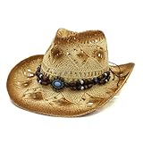 QUXVUIS Sonnenhüte, Strandkappe, spezielles Design, Reisezubehör, einzigartiger Unisex Sonnenschirm, mehrfarbige, breitstrahlende Strohhalme, Kopfbedeckung, Beige