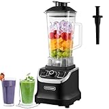 Hochleistungsmixer Professioneller Standmixer 2L BPA Frei Smoothie Maker Gastro Universalmixer Power Profi Mixer Küchenmixer Blender Multifunktionsmixer Multi Zerkleinerer 1.500W 28.000 U/min.