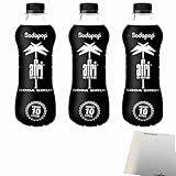 afri Cola Sirup für Wassersprudler 3er Pack (3x500ml Flasche) + usy Block