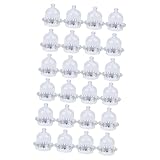 ABOOFAN 24 Stk plastikbesteck plastikgeschirr hochzeitgeschenk geschenke geburtstag wedding gift Papierbecher kuchen Cupcakes anzeigen Cupcake-Abdeckung Kuppel Pappbecher Snack-Becher