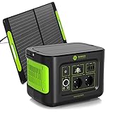 SOLARCUBE Tragbare Powerstation | 448Wh MaxAkku | LiFePO4-Batterie | bis zu 1000W Spitzenleistung | mit 1x Solarpanel faltbar 100W | Balkonkraftwerk | Solargenerator & Stromspeicher