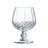 Cristal d'Arques Paris Longchamp - cognacgläser 320 ml - 6 Stück - aus Kwarx - verstärkte Verpackung - Glanz, Transparenz und hohe Widerstandsfähigkeit, Durchsichtig