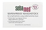 SEBAMED Seifenfreies Waschstück, Vitamin E sowie hautglättendes Panthenol verleihen neben Sauberkeit und Frische ein angenehm glattes Hautgefühl, 100 g