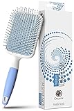 Haarbürste mit Ionischen Mineralien bürste haare - Ionen Haarbürste - Paddel Haarbürste Damen - Haarbürste Herren zum Föhnen, Glätten - Haarbürste ohne ziepen, extensions bürste hair brush