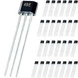 DAOKAI 49E OH49E SS49E Hall-Effekt Sensor,S49E TO-92 3 Poliger Lineare Hall-Effekt-Sensor geräuscharmer Ausgangselementschalter für die Motorreparatur von Elektrofahrzeugen (30 Stück)