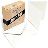 Japun - 50er Set blanko Falt-Karten inkl. Briefumschläge,...