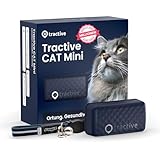 Tractive CAT Mini GPS Tracker für Katzen, Marktführer, Live-Ortung, Positionsverlauf, Gesundheitswarnungen, Aktivitätstracking, Halsband inkludiert