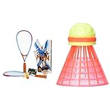 Speedminton 505586 FUN Set - Alternative zu Beachball/Federball & Racketsport ballen 3-delige Speeder fun tube Speedminton Bälle, Gelb/Rot, Einheitsgröße EU