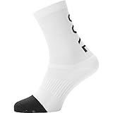 GORE WEAR Unisex M Brand Socken Mittellang' Socks, White/Black, 44/46 EU