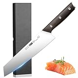 Plys Kochmesser Kiritsuke Messer Küchenmesser Holzgriff: Profi Chefmesser Allzweckmesser Aus Rostfreiem Stahl Sehr Scharfe Klinge Japanisches