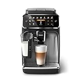 Philips Espresso machine Series 4300 - 5 Coffee Specialities - Classic milk frother - Intuitive touch display - 2 Usage profiles - 1.8 l Water tank - 275 g Bean tank - EP4321/50