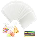 100 Stück Cellophantüten Klein 10x15 cm, Durchsichtige...