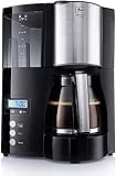 Melitta 6613648 Optima Timer 100801 Filter-Kaffeemaschine mit Timer Funktion, 1.2 liters schwarz, 12 Tassen