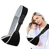 Verstellbar Hüfttrage Tragfähigkeit 30 KG Tragetuch Baby Schwarz Babytragetuch Atmungsaktiv Ergonomisch Geeignet für Neugeborene von 6 bis 36 Monaten