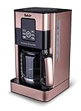 Fakir 9232001 Aroma Grande / Kaffeemaschine, Filterkaffeemaschine mitGlaskanne,mitTouch-Display,Wasserstandsanzeige,biszu12Tassen,rosé-1000Watt