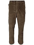 SOUNON Herren Cordhose, Stretch - Braun, Groesse: 60