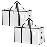 Mesiria 2 Pack Clear Clothes Storage Bags Water Resistant...