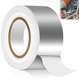GOMETY Aluminium Klebeband, 75mmx50m selbstklebendes Alu Klebeband Hitzebeständig Wasserdichtes Klebeband für Reperaturband Dampfsperren, Lüftungs- und Klimaanlagen.