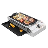 Elektrogrill Barbecue Grill 2500 W Gartengrill Antihaftbeschichtung Bratentopf 122-572°F Elektro Grill für Camping,Indoor,Draußen,Grillparty