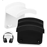 FELTECHELECTR 2Stücke Wandhalterung für Kopfhörer Teiliges Selbstklebend mit Doppelhaken Einsetzbar für Gaming Headsets Heimarbeitsplätze aus Langlebigem Material