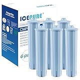 ICEPURE Kaffeemaschinen Wasserfilter Kompatibel mit Jura® Blue Filterpatrone Packung mit 6 (Nicht für Jura® E6, E8)