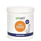 winwin clean Systemische Reinigung - SUPER ORANGE REINIGUNGSSCHAUM/WC-SCHAUM 1KG MIT MESSBECHER I MIT NEUER SUPERSCHAUM-FORMEL