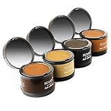 Ansatzpuder - Haar Concealer zur Haarverdichtung für Frauen und Männer, wasserfestes Haar Make-up zum Ansatz kaschieren,Schattierungspuder zum Auffüllen der Stirn und des Haaransatzes (A+B+C+D)