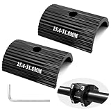 Fahrradlenker Lenkeradapter Spacer 25.4 auf 31.8mm - Vorbau Adapter FahrradSpacer für Fahrrad Lenker mit Ø25,4 mm auf MTB Lenker 31,8 mm, Aluminium Fahrradlenker Shim Spacer für Rennrad & MTB (2 PCS)