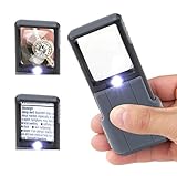 Carson MiniBrite 5x Taschenlupe mit Schutzhülle, LED und asphärischer Linse (PO-55)