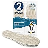 biped 2 Paar Winter Einlegesohlen - Schuheinlagen aus echter Lammwolle - Wärmende Thermo Einlagen mit Aluminium Unterseite z2391(43)