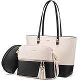 LOVEVOOK Handtasche Damen Shopper Schultertasche Blau...