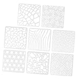 DIYEAH 1 Satz 8St Malvorlage Schablonen für Kinder Scrapbooking-Schablonen exquisite Malschablonen Kreisschablone acrylharz wohnungsdeko Kunst Schablonen Zeichenschablonen das Haustier