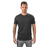 ALPIN LOACKER Merino Shirt Herren - Premium Merino Tshirt Herren Kurzarm I Thermo Oberteil Männer und Funktionsshirt für Outdoor I Merino Unterwäsche Herren, Grau XL