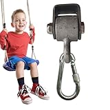 Swing Kleiderbügel-robuste Stahlschwung-Hardware mit Hängemattenhaken, Anti-Rust Secure Mount-System | Starke Federungslösung für Swing Stuhl, Kinder Hängematte, Home -Fitness